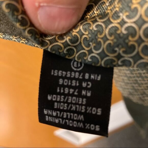 TIE-RACK Silk Cashmere Angelo Rosani Scarf Made in Italy - Picture 6 of 7